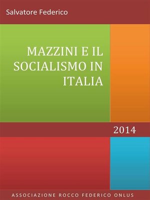 cover image of Mazzini e il socialismo in Italia